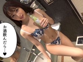 【女子アナ風美女の初ハメ】マッチングアプリでゲット！3年彼氏ナシの20歳がお酒でトロトロ♡ 性欲全開でホテル飲みがエロい夜に！