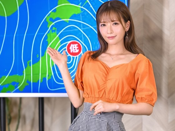 【セクハラ天気予報】『視聴率のために…』スレンダー美女キャスターがプロデューサーにカラダを捧げる！！神スタイルをねっとり舐められ、肉棒で激しく突かれて汚される…♡ 仕事のためなら何でもする！？
